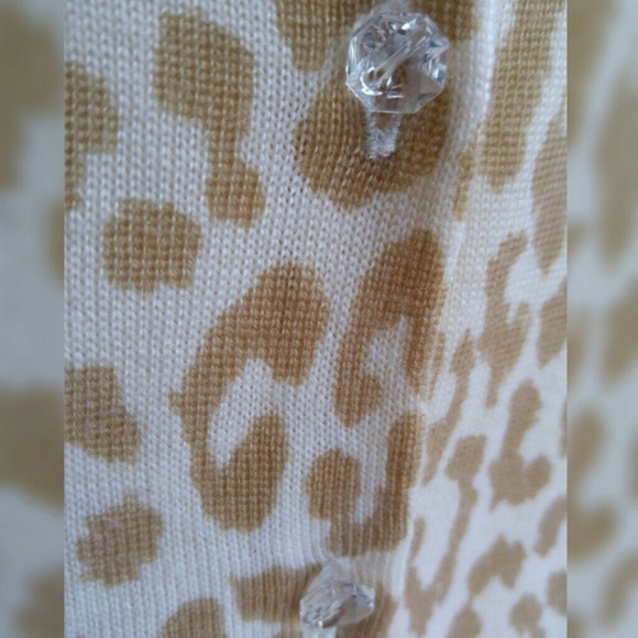 ⭐J. Crew Animal Print Merino Wool Cardigan - Picture 4 of 6
